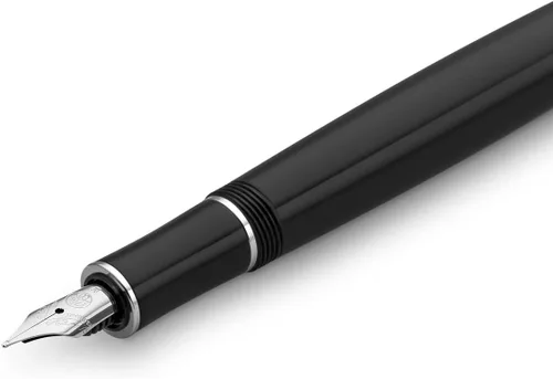 Vista 3 de Kaweco Dia2 - Pluma estilográfica, color negro y plateado, punta media