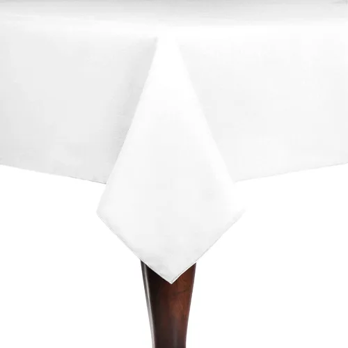 Vista 28 de Ultimate Textile Cotton-Feel 72 x 108-Inch Rectangular Fine Dining Tablecloth Black