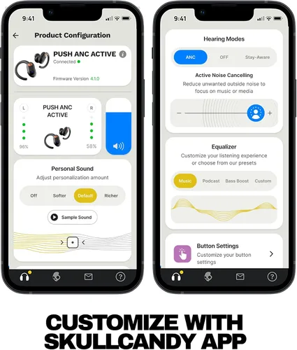 Vista 7 de Skullcandy Auriculares inalámbricos con cancelación activa de ruido Push Primer