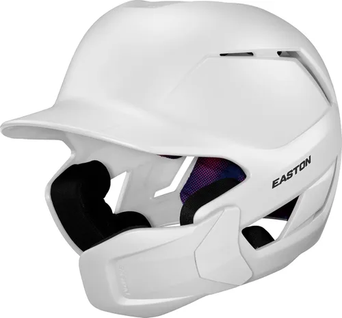 Vista 11 de Easton Casco de bateo de béisbol Z50 Protector de mandíbula multiajuste Color mate Negro