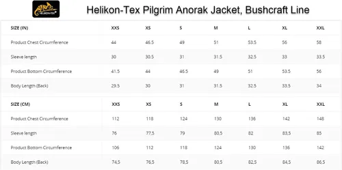 Vista 2 de Helikon-Tex Chaqueta Pilgrim Anorak para hombre, línea de Bushcraft duradera