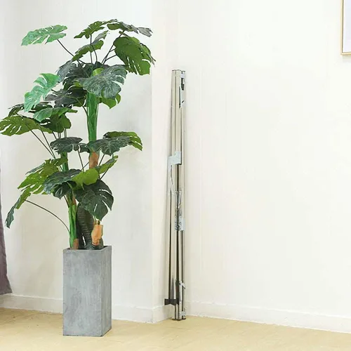 Vista 3 de AIODE Estante de secado de ropa para ropa plegable sin instalación Estante ajustable de acero inoxidable para ropa