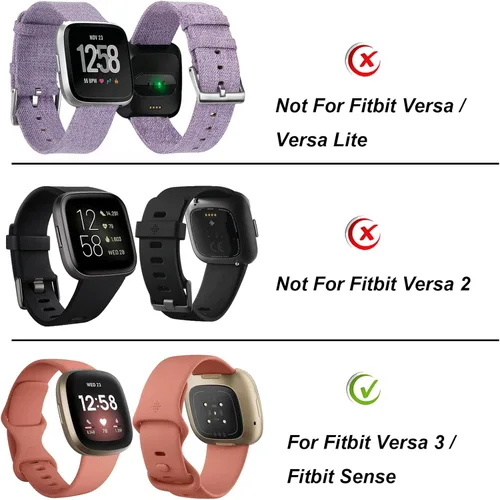 Vista 4 de Reemplazo de pantalla para reloj Fitbit Versa 3 FB511/Fitbit Sense FB512, pantalla LCD, pantalla táctil, digitalizador con herramientas (negro)