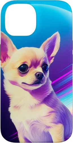 Vista 4 de Chihuahua Dog Retro Rainbow para Chihuahua Dog Lovers Case para iPhone 17
