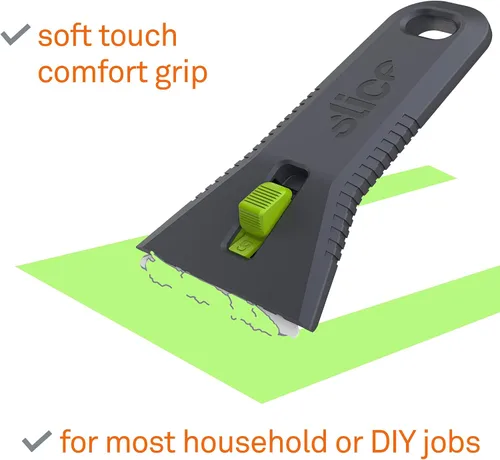 Vista 6 de Slice 10593 Regular - Auto-retráctil, Raspador Utilitario, Hoja de Cerámica se Retrae Automáticamente, Libre de Óxido, Seguro para los Dedos