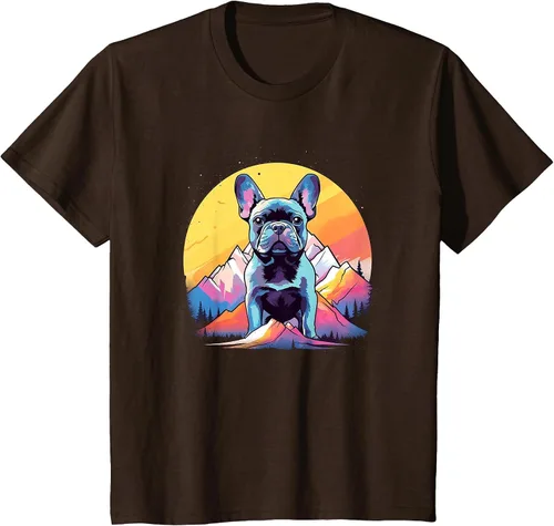 Vista 50 de French Bulldog Dog Men Women Kids T-Shirt Asphalt Grey