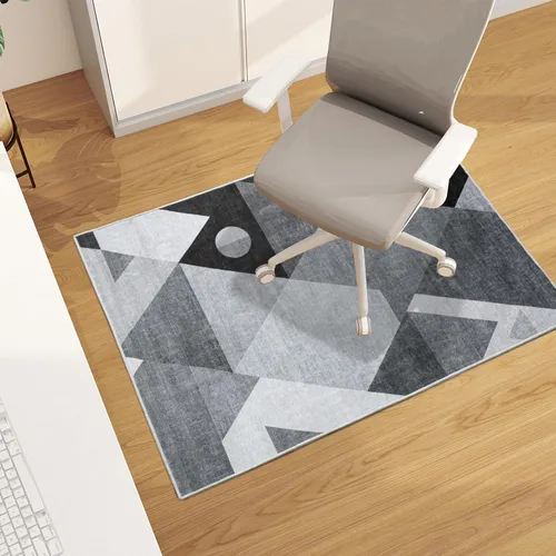 Vista 30 de Tapete para silla de oficina para suelo de madera dura, 48"x36" tapete protector de escritorio de computadora de fácil deslizamiento para silla Hoja