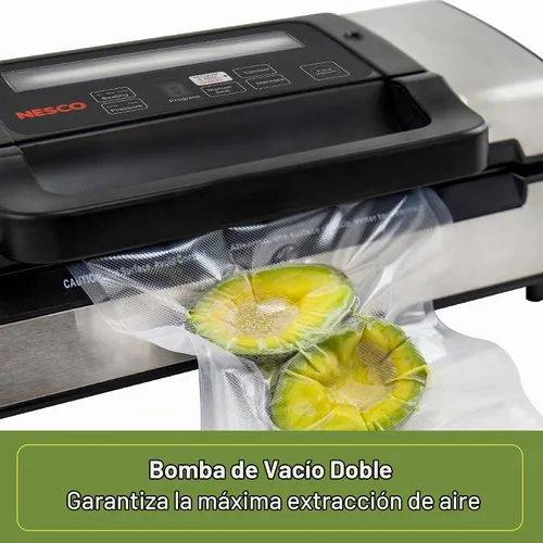 Vista 2 de Envasadora de alimentos al vacío Nesco VS-01 - De color blanco, Plateado