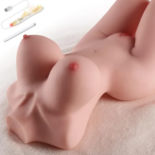 Vista 2 de Muñeca sexual de tamaño real para hombres, masturbador masculino con pechos grandes, culo de coño realista, muñeca sexual de torso