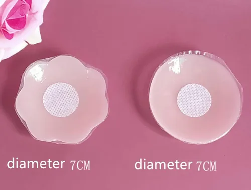 Vista 3 de Jeserom 8 pares de cubiertas de silicona reutilizables para pezones invisibles para mujer