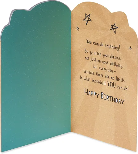 Vista 2 de American Greetings Tarjeta de cumpleaños para nieto (Puedes hacer cualquier cosa)