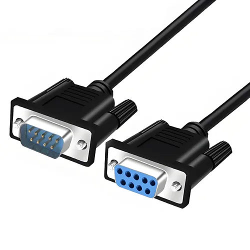 Vista 8 de Cable de extensión recto 28AWG RS232 DB9 hembra a hembra de 10 pies
