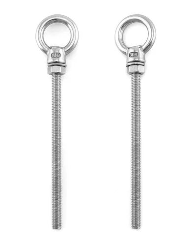 Vista 30 de QWORK Cáncamos roscados, paquete de 5, 3/4" x 4" tornillos de acero inoxidable de grado marino para hombro