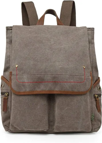 Vista 13 de TSD Brand Atona - Mochila de lona, Azul mezclilla, Tamaño único