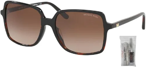 Vista 2 de Michael Kors MK2098U Square Sunglasses for Women BUNDLE with Designer iWear Complimentary Eyewear Care Kit