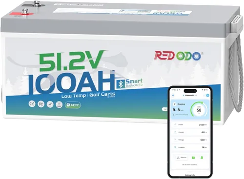 Vista 12 de Redodo Batería de litio LiFePO4 de 12V 20Ah, batería de arranque de 800CCA, batería marina del grupo U1 con BMS incorporado, batería de litio