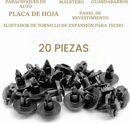 Vista 6 de 20 piezas de sujetadores de panel de guardabarros para parachoques Nissan OEM 01553-09321 Compatible con MR328954