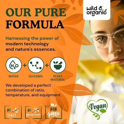 Vista 8 de Wild & Organic Tintura de Raíz de Regaliz - Soporte Digestivo, Pulmonar y de la Piel - Gotas Líquidas de Extracto de Raíz de Regaliz - Suplemento