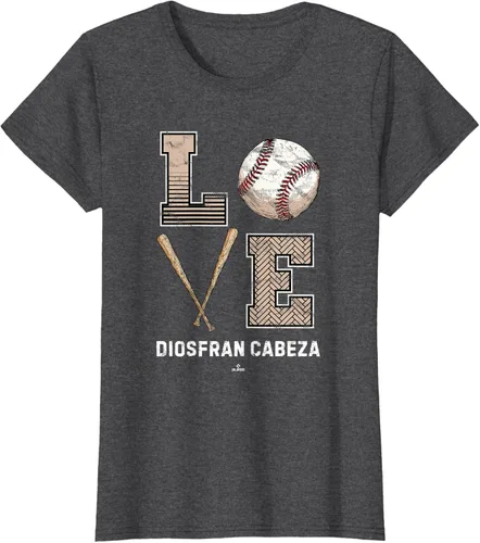 Vista 4 de Baseball Love Diosfran Cabeza Prospect Baseball Fan Gear T-Shirt