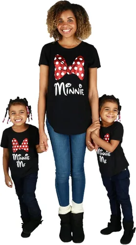 Vista 3 de Disney Minnie Mouse Glitter Bow - Camiseta para mujer