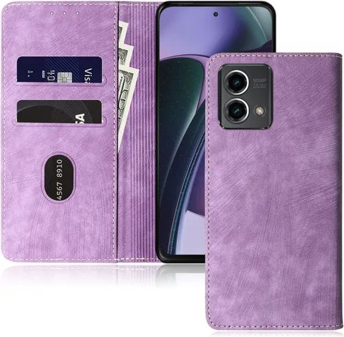 Vista 8 de Funda tipo cartera para Motorola Moto g Stylus 5G 2023 con tapa para teléfono con bloqueo RFID (azul)