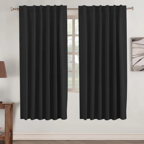 Vista 92 de Turquoize Cortinas Opacas con Aislamiento Térmico Paneles de Tratamiento de Ventanas con Bolsillo para Barra Paneles de Ventana para Ventanas