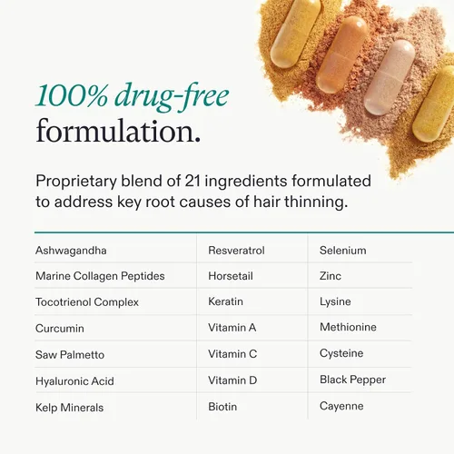 Vista 5 de Nutrafol - Suplementos para el crecimiento del cabello femenino, recomendados por dermatólogos, edades 18-44, clínicamente probados para cabello
