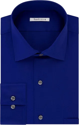 Vista 3 de Camisa Van Heusen de vestir, corte normal, cuello flexible, elástica, lisa, para hombre