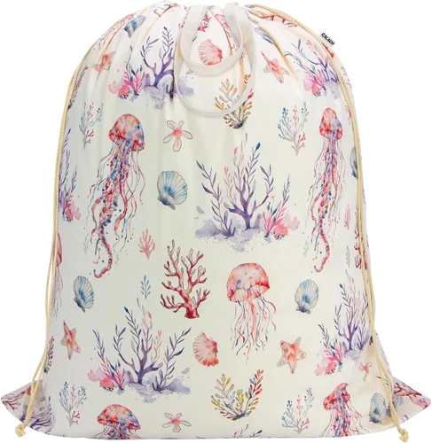 Vista 23 de Bolsa de lona para lavandería con asas y cordón 30 pulgadas de ancho x 35 Bolsa de almacenamiento de lona gruesa, grande, resistente, lavable