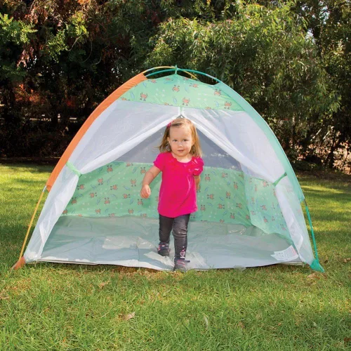Vista 2 de Tienda Pacific Play Tents, cabaña bajo el mar cabaña c/malla con cierre frontal, Under The Sea, Multicolor