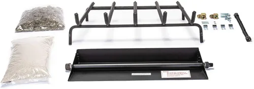 Vista 3 de Peterson Real Fyre - Juego de troncos de roble dividido de 18 pulgadas con quemador G4 ventilado, luz de fósforo (gas natural)