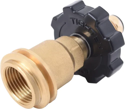 Vista 5 de Flame King Adaptador de tanque de propano POL a tipo QCC1 Convierte el tanque de propano de conexión antigua a nueva