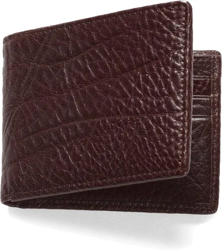 Vista 6 de Leatherology Espresso - Cartera plegable delgada para hombre RFID disponible