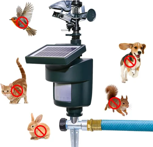 Vista 8 de [Actualizado 2025] Yardeen - Aspersor solar con sensor de movimiento, rociador de agua ajustable para jardín con estaca. Se puede seleccionar