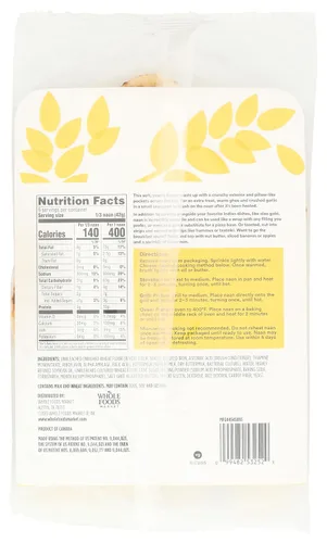 Vista 2 de 365 by Whole Foods Market Original Tandoori Naan, 8.8 OZ