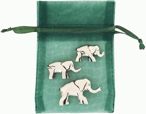 Vista 2 de Basic Spirit Figuras en miniatura de peltre de elefante, estatua de buena suerte, regalo