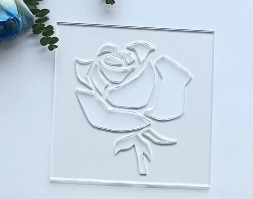Vista 5 de Plantilla para enrutador de rosas, plantilla de incrustación de enrutador acrílico transparente, plantilla de plantilla de enrutador