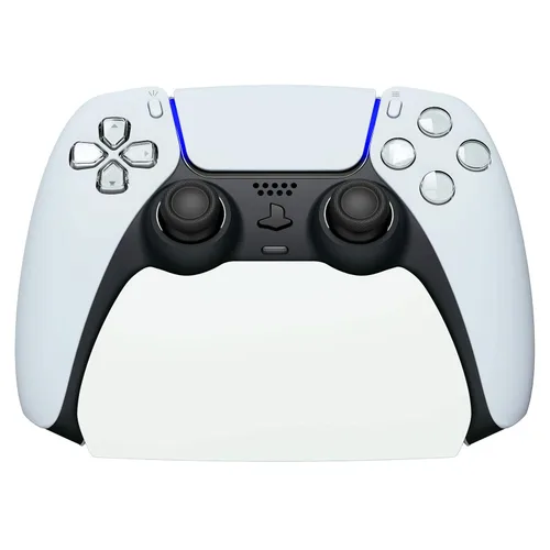 Vista 24 de PlayVital Solid Black Controller Display Stand for ps5, Gamepad Accessories Desk Holder for ps5 Controller with Rubber Pads