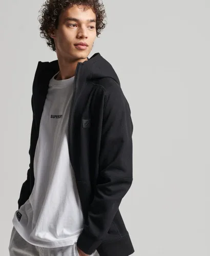Vista 2 de Superdry Code Tech - Sudadera con capucha para hombre, ajuste relajado