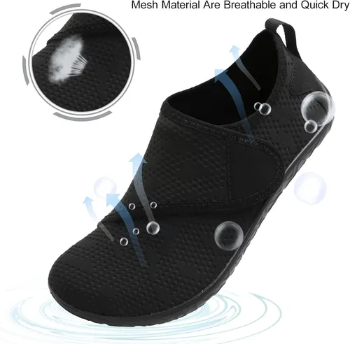 Vista 5 de JIASUQI Zapatos deportivos para senderismo y playa, zapatos acuáticos descalzos, para natación, deportes, caminar, para mujeres y hombres