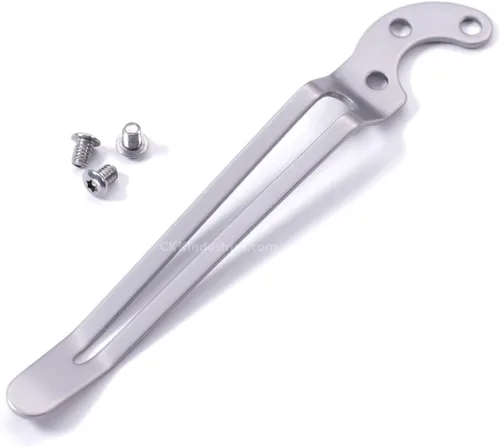 Vista 13 de EZSMITH (Modelo 1 Pinza de bolsillo universal - (Acabado táctico negro) - Pinza de bolsillo de repuesto para cuchillos plegables, teléfonos Modelo 1