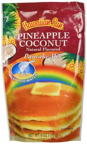Vista 8 de Mezcla para panqueques de plátano y nuez de macadamia, 6 onzas de Hawaiian Sun