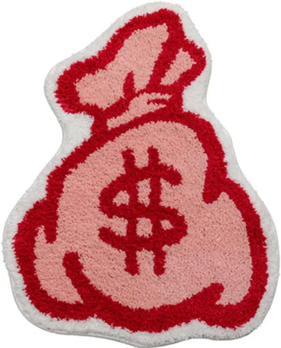 Vista 8 de Alfombra de billetes de 100 dólares para decoración del hogar, bonita alfombra de baño, alfombra de entrada lavable para dormitorio, baño, cocina