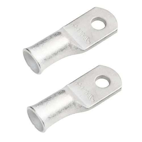 Vista 100 de SELTERM 5 piezas terminales de cable de cobre estañado 1/0 AWG perno de 1/2", extremos de cable de batería, terminales de anillo, conectores