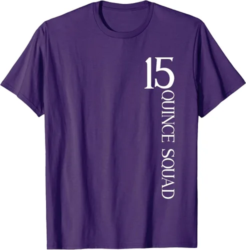 Vista 3 de Quince Squad Quinceanera 15th Birthday - Camiseta de quinceañera para niñas Asphalt Grey