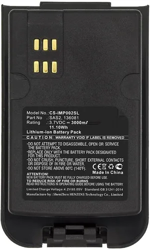 Vista 3 de Batería de repuesto para Inmarsat IsatReplacement 2 SAS2 VKB 56426 702 098 136081