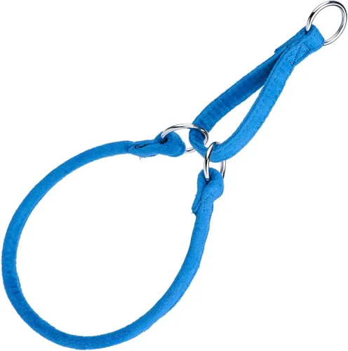 Vista 6 de Comfort - Collar martingala redondo de microfibra para perros (ancho 1/2 pulgadas de largo, 24 pulgadas), color negro