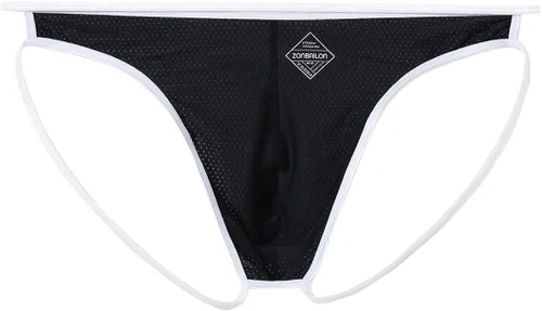 Vista 5 de ZONBAILON Men's Jockstrops Underwear Beathable Soft Thong G String Mesh
