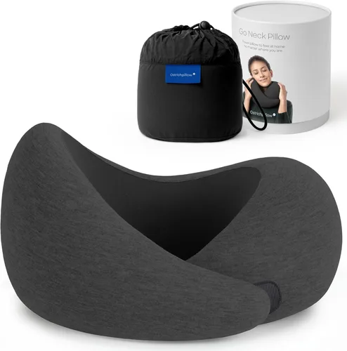 Vista 14 de Ostrichpillow Go Almohada Cervical, Almohadas de Viaje para Aviones, Almohada de Viaje de Espuma Viscoelástica Premium, Diseño Ergonómico 360º