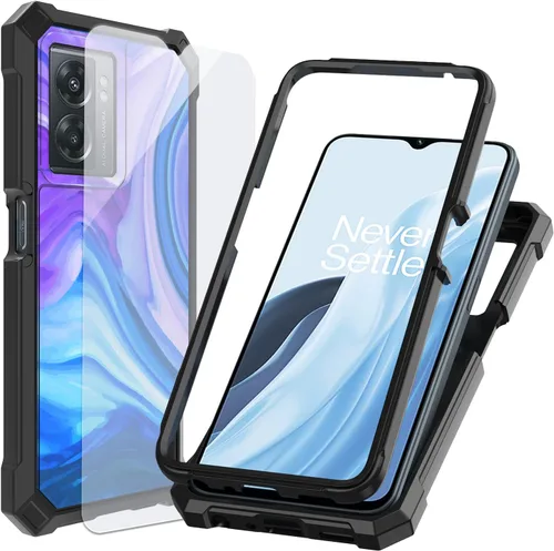 Vista 10 de Ailiber - Funda delgada para OnePlus Nord N300 5G, protector de pantalla Protector de poliuretano termoplástico resistente de doble capa a prueba